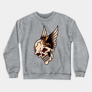 American Traditional Winged Skull Crewneck Sweatshirt